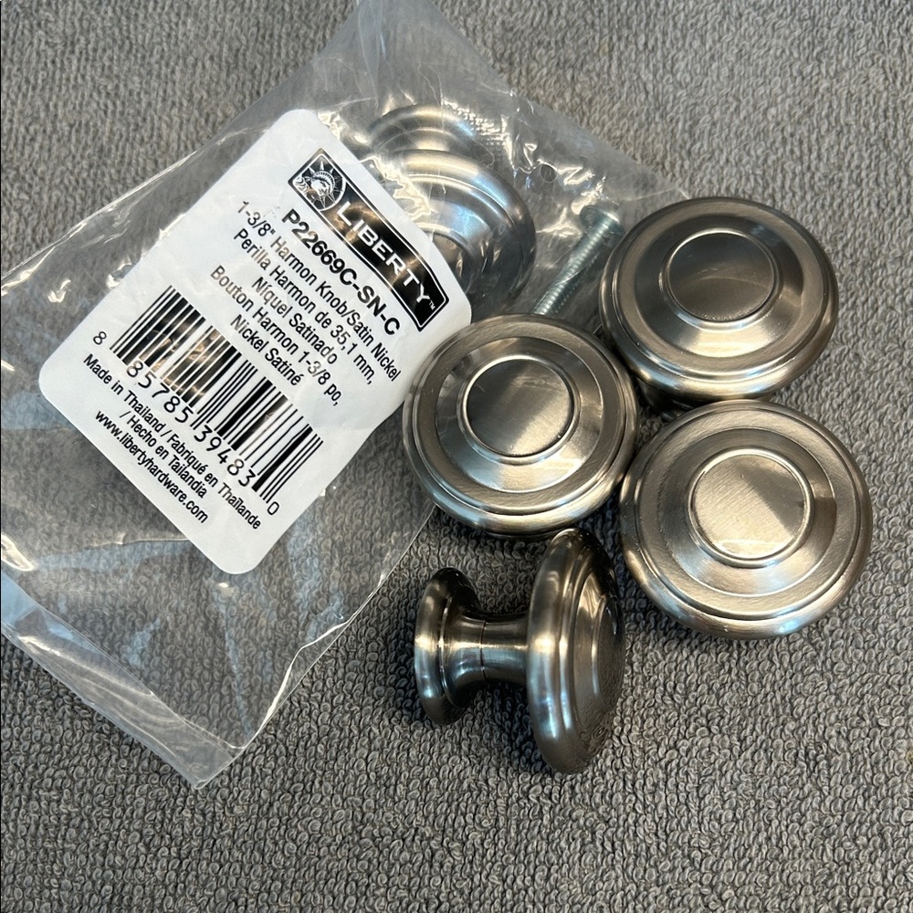 Liberty Satin Nickel Cabinet Knobs